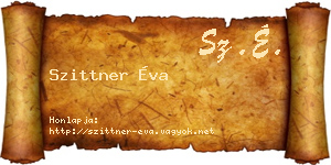 Szittner Éva névjegykártya